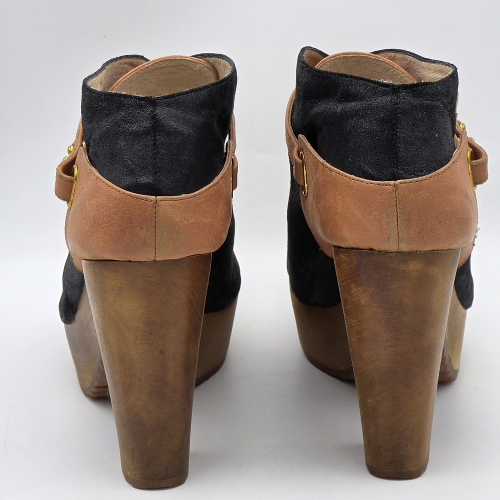 Matt Bernson Tribeca black suede and leather ankle booties. - Picture 4 of 8